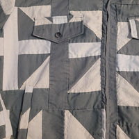 Acts of Congress Grey & White Patchwork Denim Style Jacket