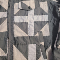 Acts of Congress Grey & White Patchwork Denim Style Jacket