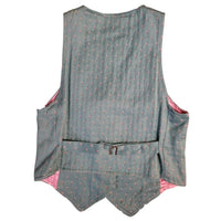 90's Vintage Pink and Green Embroidered Pattern Vest