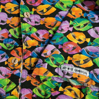 90's Vintage AOP Fish Graphic Print Shirt