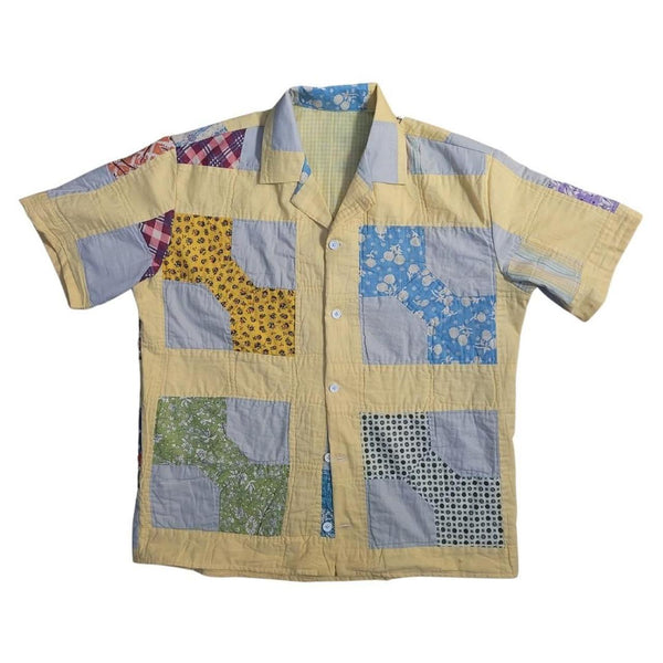 Acts of Congress Patchwork Pattern Short sleeve Shirt