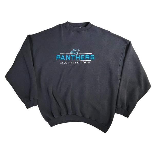 90's Vintage Carolina Panthers Embroidered Logo 7 Crewneck