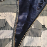 Acts of Congress Grey & White Patchwork Denim Style Jacket