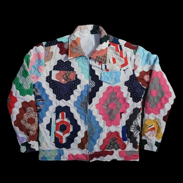 Acts of Congress Honeycomb Pattern Denim Style Jacket