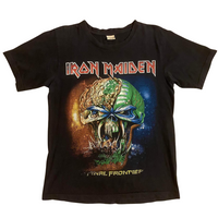 VINTAGE HARRY STONE (ITALIAN DESIGNS) IRON MAIDEN "THE FINAL FRONTIER" TOUR TEES