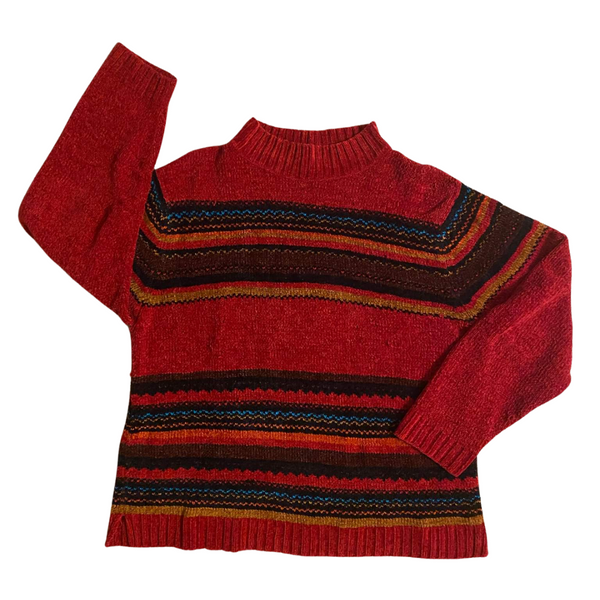 VINTAGE COLORBLOCK KNIT SWEATER