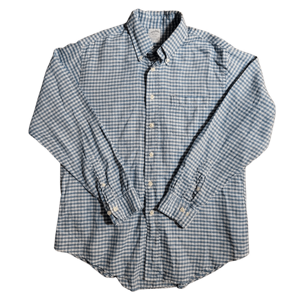 BROOK BROTHERS REGENT IRISH LINEN BUTTON UP