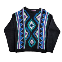 90'S VINTAGE SOUTHWESTERN CREWNECK SWEATER