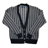 90's VINTAGE LIZWEAR GEOMETRIC CARDIGAN