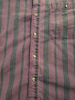 VINTAGE REVENGE SHIRTMAKERS STRIPED BUTTON DOWN SHIRT