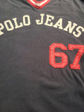 VINTAGE POLO JEANS CO. RALPH LAUREN 67 STITCHED V-NECK