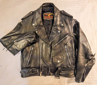 Vintage Leather Biker Jacket