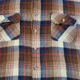 90's VINTAGE PLAID FLANNEL SHIRT