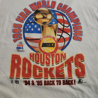 1995 VINTAGE HOUSTON ROCKETS NBA WORLD CHAMPION TEE