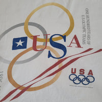 1996 VINTAGE USA OLYMPICS 100 YEAR ANNIVERSARY TEE