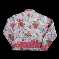 Acts of Congress Quilted Floral Denim Style Jacket