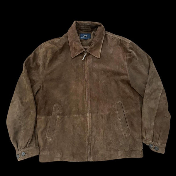 Brooks Brothers Leather Bomber Jacket