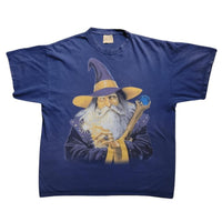 90's VINTAGE WIZARD WARLOCK TALISMAN MAGIC FANTASY MOUNTAIN TEE