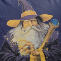 90's VINTAGE WIZARD WARLOCK TALISMAN MAGIC FANTASY MOUNTAIN TEE