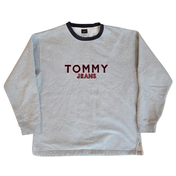 VINTAGE TOMMY JEANS HILFIGER LOGO EMBROIDERED SPELL OUT SWEATSHIRT