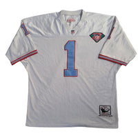 1993 Mitchell & Ness Warren Moon 75th Anniversary Houston Oilers Jersey