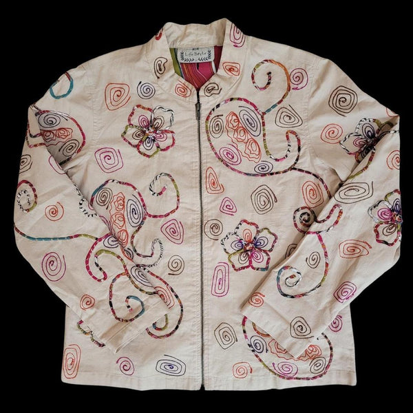 VINTAGE FLORAL PAISLEY AOP JACKET