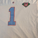 1993 Mitchell & Ness Warren Moon 75th Anniversary Houston Oilers Jersey