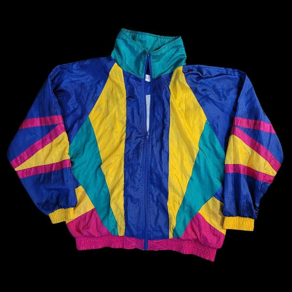 90's Vintage Multi-colorblock Windbreaker Jacket