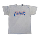 Vintage Thrasher Magazine Patriot Flame Ash Tee