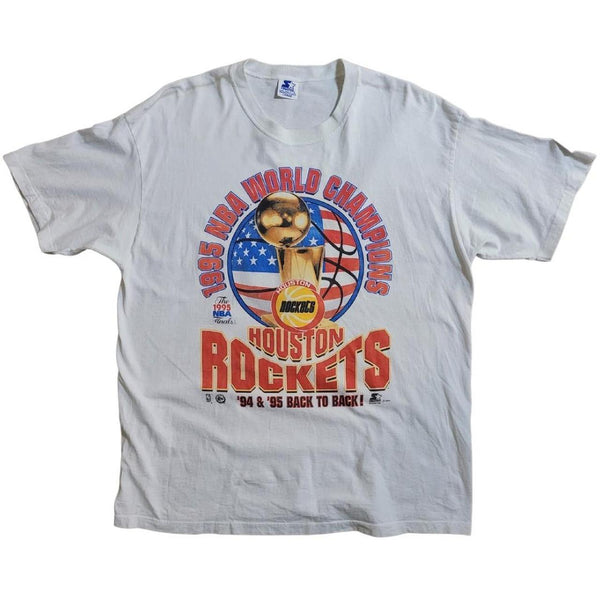 1995 VINTAGE HOUSTON ROCKETS NBA WORLD CHAMPION TEE