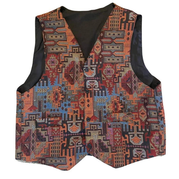 90's Vintage Peruvian Pattern Vest