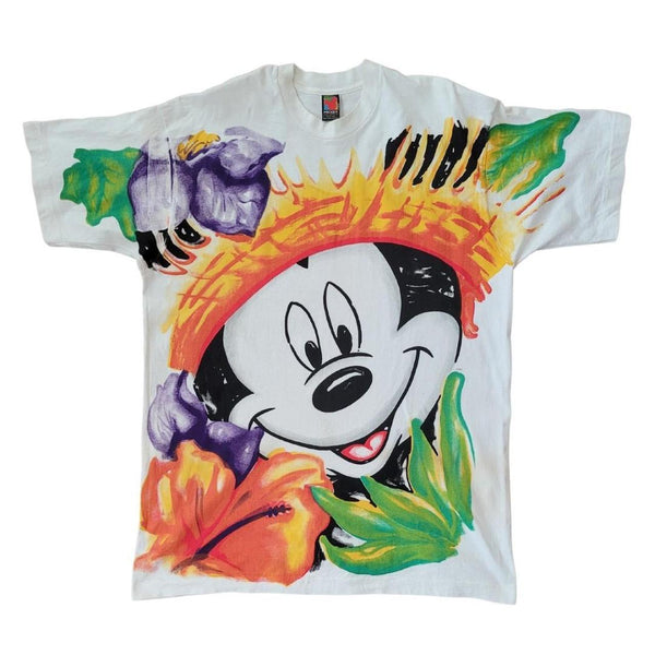 90's VINTAGE MICKEY MOUSE BIG FACE TEE