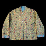 90's Vintage Floral Pattern Reversible Kantha Jacket