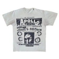 VINTAGE JAMES BROWN APOLLO THEATER POSTER TOUR CONCERT TEE