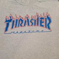 Vintage Thrasher Magazine Patriot Flame Ash Tee