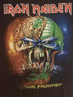 VINTAGE HARRY STONE (ITALIAN DESIGNS) IRON MAIDEN "THE FINAL FRONTIER" TOUR TEES